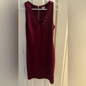 Guess wine bodycon dress
